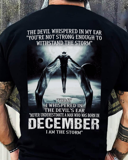 DECEMBER - THE DEVIL WHISPERED IN MY EAR - T-SHIRT FOR MAN - TLEE12 (SKU08-35-12)