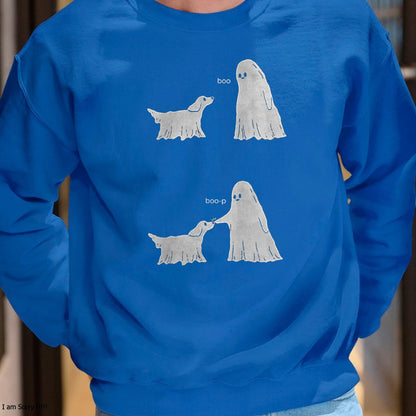 Hallowen Shirts for Family, Funny hallowen shirts, Hallowen Unisex T-Shirt/Hoodie/Sweatshirt HLT00 - Boo Boo-p Ghost Dog Halloween T-Shirt