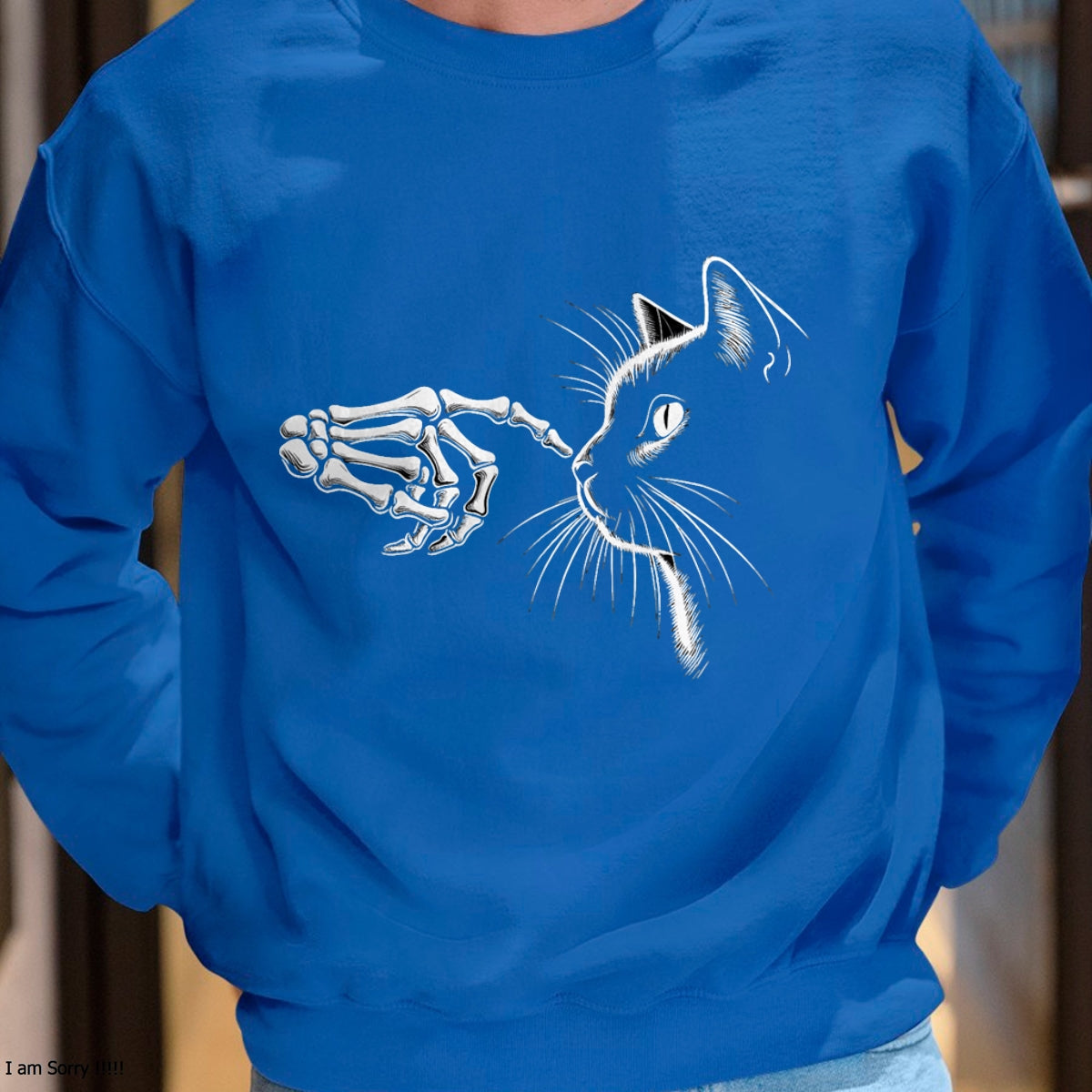 Hallowen Shirts for Family, Funny hallowen shirts, Hallowen Unisex T-Shirt/Hoodie/Sweatshirt HLT00 - Skeleton Hand Boop Black Cat Pet For Women Men Halloween T-Shirt