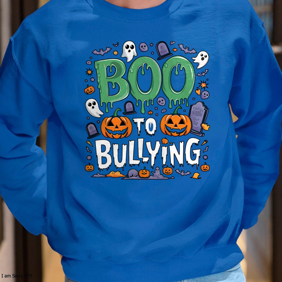 Hallowen Shirts for Family, Funny hallowen shirts, Hallowen Unisex T-Shirt/Hoodie/Sweatshirt HLT00 - Boo Anti Bullying Funny Halloween Orange Unity Day Boys T-Shirt