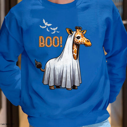 Hallowen Shirts for Family, Funny hallowen shirts, Hallowen Unisex T-Shirt/Hoodie/Sweatshirt HLT00 - Cute Giraffe Boo Halloween Costume Zoo Lover T-Shirt