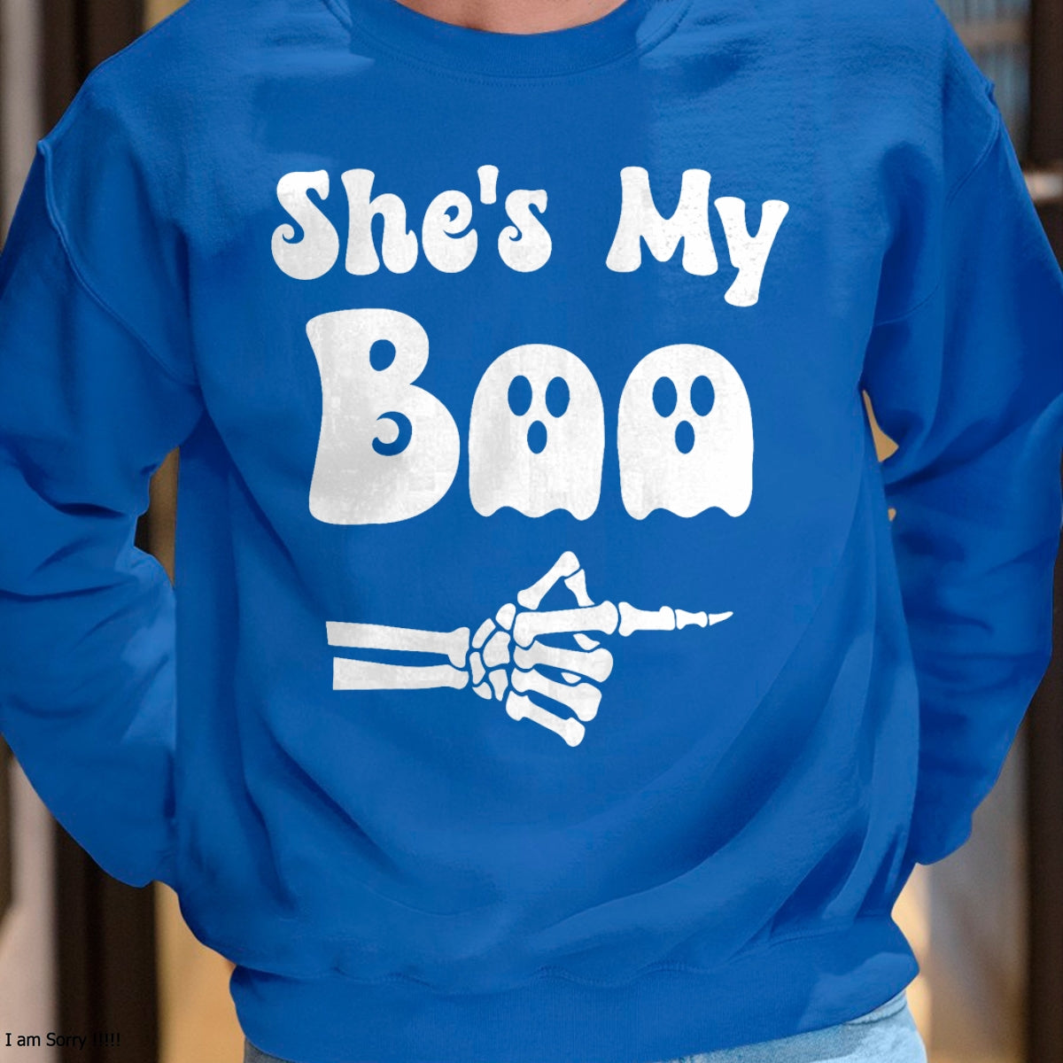 Hallowen Shirts for Family, Funny hallowen shirts, Hallowen Unisex T-Shirt/Hoodie/Sweatshirt HLT00 - She’s My Boo Skeleton Couples Matching Couple Halloween T-Shirt