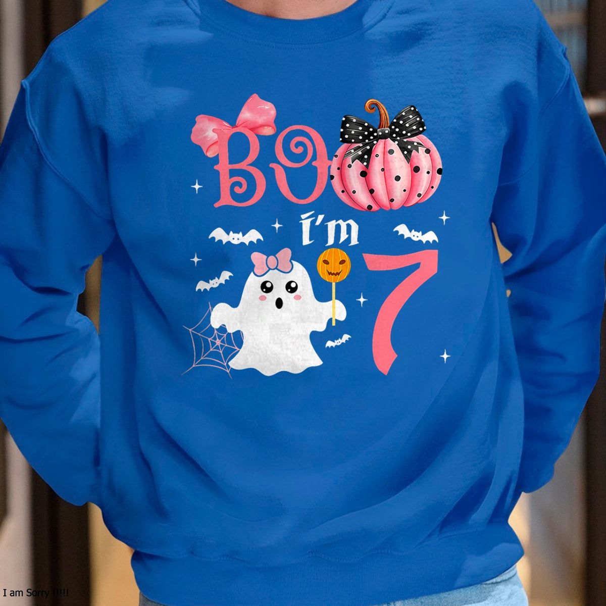 Hallowen Shirts for Family, Funny hallowen shirts, Hallowen Unisex T-Shirt/Hoodie/Sweatshirt HLT00 - Boo I'm Seven Ghost Seventh 7th Birthday Halloween Girls T-Shirt