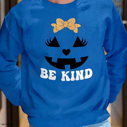 Hallowen Shirts for Family, Funny hallowen shirts, Hallowen Unisex T-Shirt/Hoodie/Sweatshirt HLT00 - Be Kind Unity Day Orange Halloween Pumpkin Anti Bullying T-Shirt
