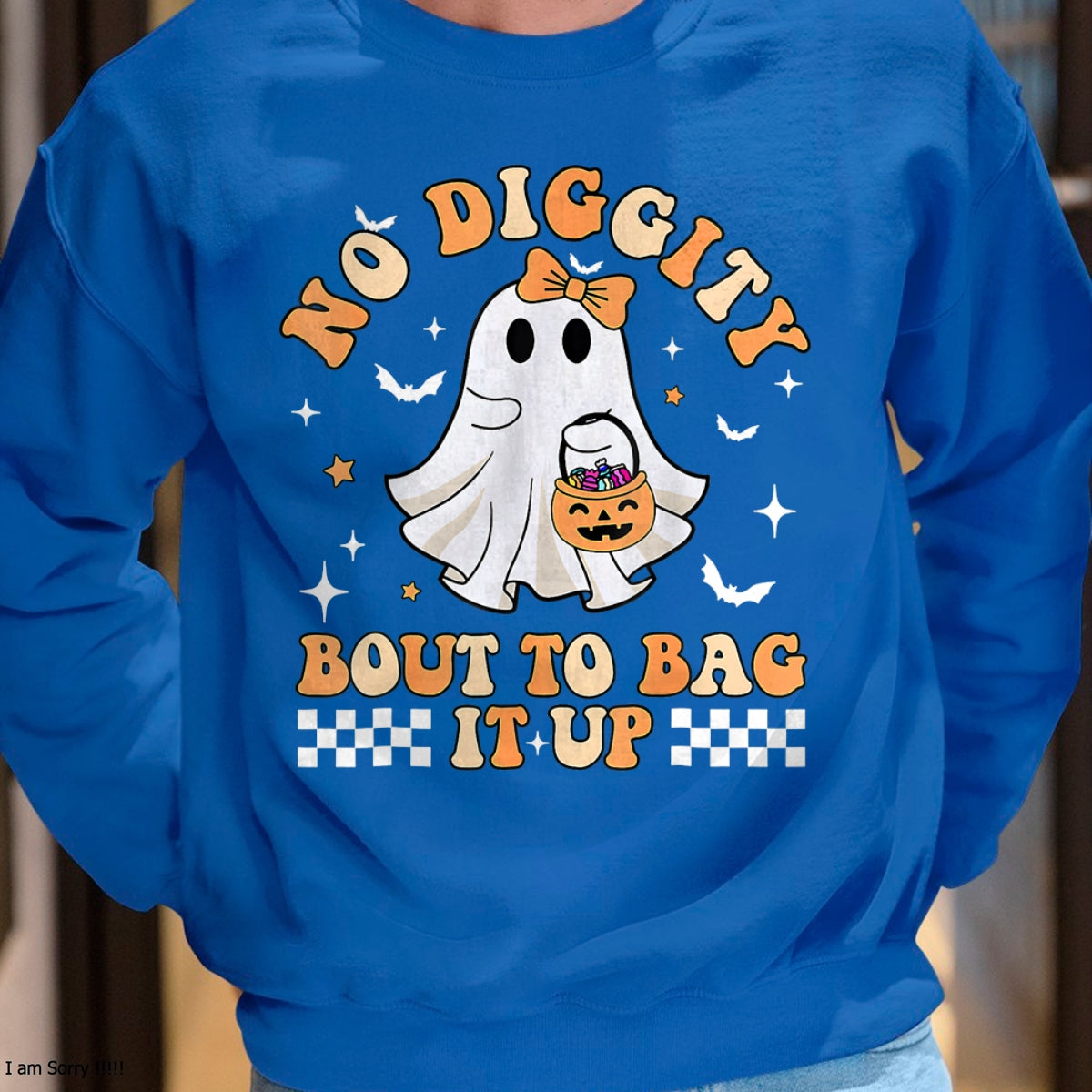 Hallowen Shirts for Family, Funny hallowen shirts, Hallowen Unisex T-Shirt/Hoodie/Sweatshirt HLT00 - Halloween Ghost Funny No Diggity Bout To Bag It Up Spooky T-Shirt