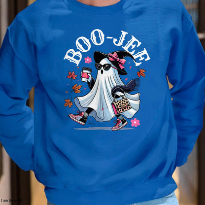 Hallowen Shirts for Family, Funny hallowen shirts, Hallowen Unisex T-Shirt/Hoodie/Sweatshirt HLT00 - Boujee Boo-Jee Costume Ghost Spooky Season Cute Halloween T-Shirt