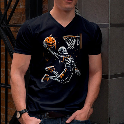 Hallowen Shirts for Family, Funny hallowen shirts, Hallowen Unisex T-Shirt/Hoodie/Sweatshirt HLT00 - Skeleton Basketball Player Men Boys Scary For Halloween T-Shirt