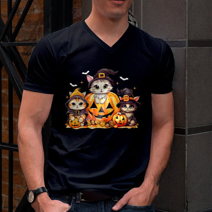 Hallowen Shirts for Family, Funny hallowen shirts, Hallowen Unisex T-Shirt/Hoodie/Sweatshirt HLT00 - Halloween Cat Shirt For Women Girls Pumpkin Spooky Season T-Shirt