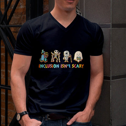 Hallowen Shirts for Family, Funny hallowen shirts, Hallowen Unisex T-Shirt/Hoodie/Sweatshirt HLT00 - Inclusion Isn't Scary Slp Halloween Sped Teacher T-Shirt