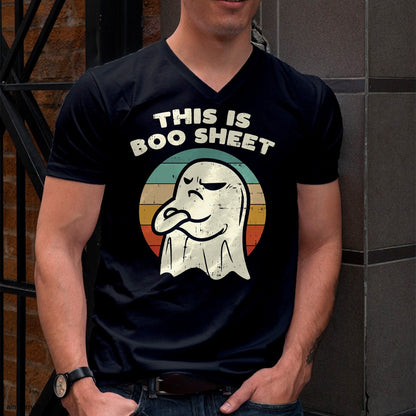 Hallowen Shirts for Family, Funny hallowen shirts, Hallowen Unisex T-Shirt/Hoodie/Sweatshirt HLT00 - This Is Boo Sheet Ghost Retro Halloween Costume Men Women T-Shirt