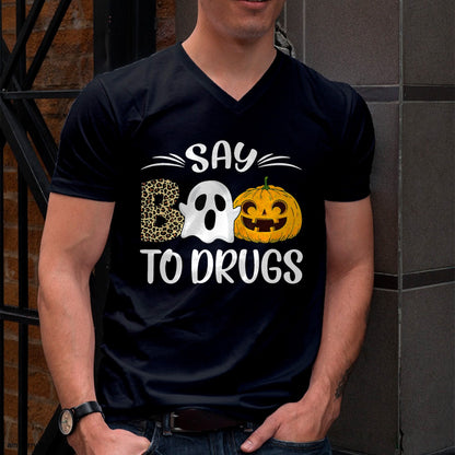 Hallowen Shirts for Family, Funny hallowen shirts, Hallowen Unisex T-Shirt/Hoodie/Sweatshirt HLT00 - Say Boo To Drugs Red Ribbon Week Awareness Funny Halloween T-Shirt