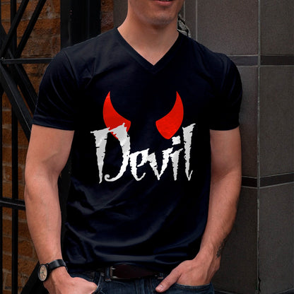 Hallowen Shirts for Family, Funny hallowen shirts, Hallowen Unisex T-Shirt/Hoodie/Sweatshirt HLT00 - Devil Halloween Matching Couple Girlfriend T-Shirt