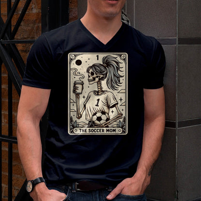 Hallowen Shirts for Family, Funny hallowen shirts, Hallowen Unisex T-Shirt/Hoodie/Sweatshirt HLT00 - Soccer Mom Tarot Card, Vintage Halloween Soccer Mama Sweatshirt