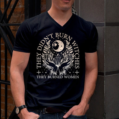Hallowen Shirts for Family, Funny hallowen shirts, Hallowen Unisex T-Shirt/Hoodie/Sweatshirt HLT00 - Witchy Halloween They Didn't Burn Witches They Burned Women T-Shirt