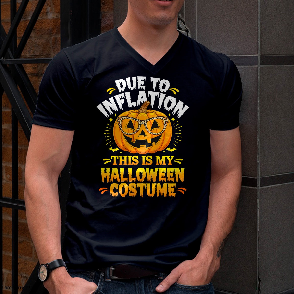Hallowen Shirts for Family, Funny hallowen shirts, Hallowen Unisex T-Shirt/Hoodie/Sweatshirt HLT00 - Due To Inflation This Is My Halloween Custome Pumpkin Funny T-Shirt