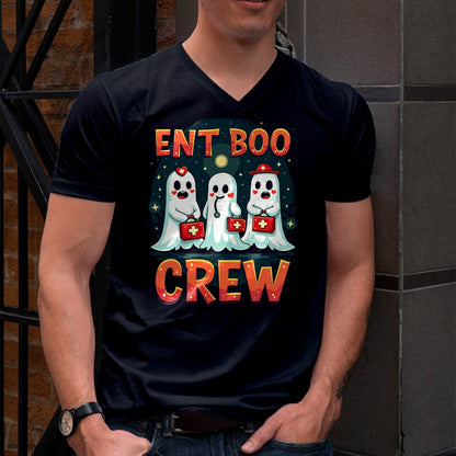 Hallowen Shirts for Family, Funny hallowen shirts, Hallowen Unisex T-Shirt/Hoodie/Sweatshirt HLT00 - Spooky Ent Boo Crew Halloween Ent Nurse Practitioner T-Shirt