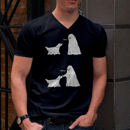 Hallowen Shirts for Family, Funny hallowen shirts, Hallowen Unisex T-Shirt/Hoodie/Sweatshirt HLT00 - Boo Boo-p Ghost Dog Halloween T-Shirt