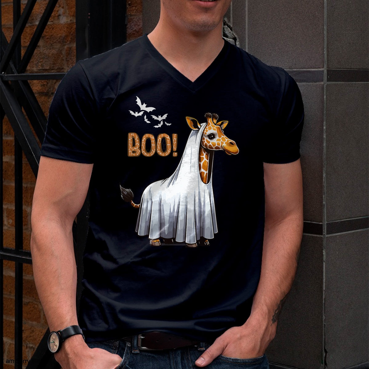 Hallowen Shirts for Family, Funny hallowen shirts, Hallowen Unisex T-Shirt/Hoodie/Sweatshirt HLT00 - Cute Giraffe Boo Halloween Costume Zoo Lover T-Shirt