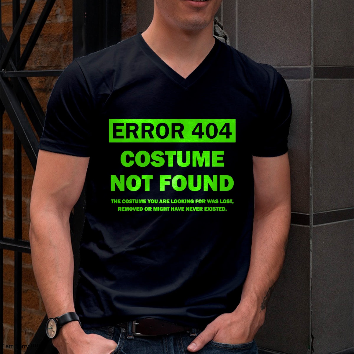 Hallowen Shirts for Family, Funny hallowen shirts, Hallowen Unisex T-Shirt/Hoodie/Sweatshirt HLT00 - Error 404 Costume Not Found halloween matching T-Shirt