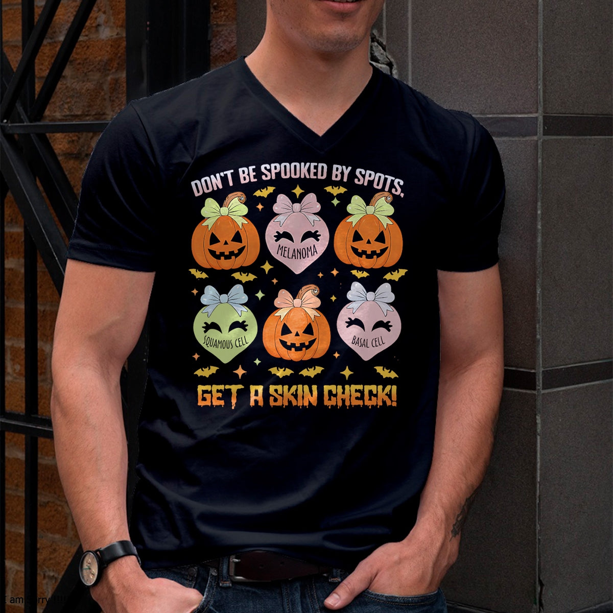 Hallowen Shirts for Family, Funny hallowen shirts, Hallowen Unisex T-Shirt/Hoodie/Sweatshirt HLT00 - Dermatology Nurse Halloween Get A Skin Check Dermatologist T-Shirt