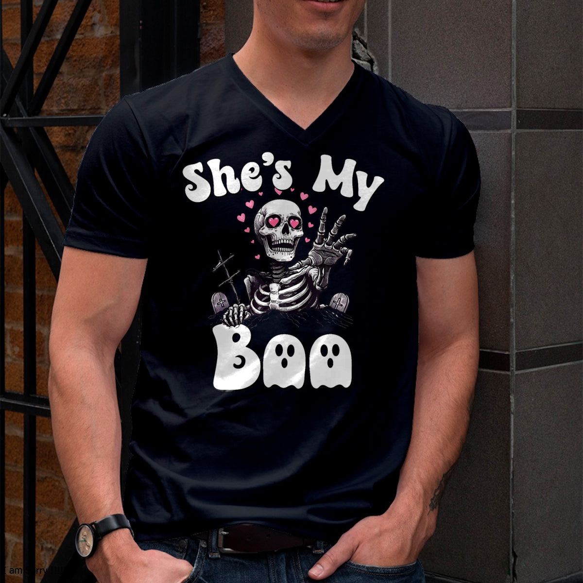 Hallowen Shirts for Family, Funny hallowen shirts, Hallowen Unisex T-Shirt/Hoodie/Sweatshirt HLT00 - She's My Boo Matching Halloween Pajama Couples He's My Boo T-Shirt