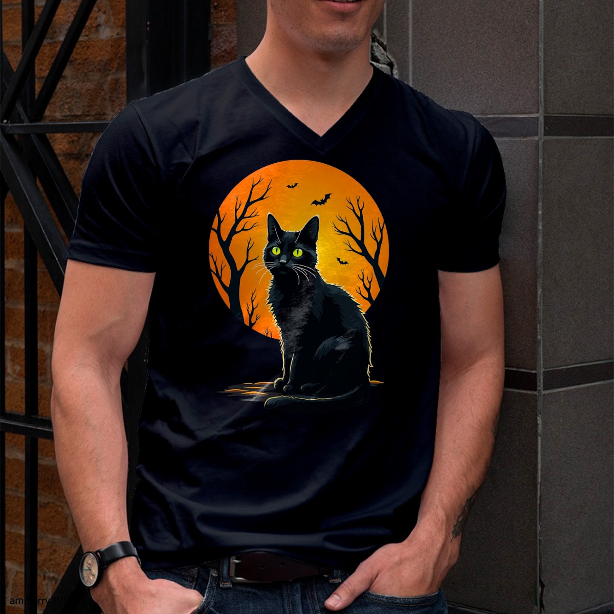 Hallowen Shirts for Family, Funny hallowen shirts, Hallowen Unisex T-Shirt/Hoodie/Sweatshirt HLT00 - Vintage Scary Halloween Cat Costume Retro Halloween Cat T-Shirt
