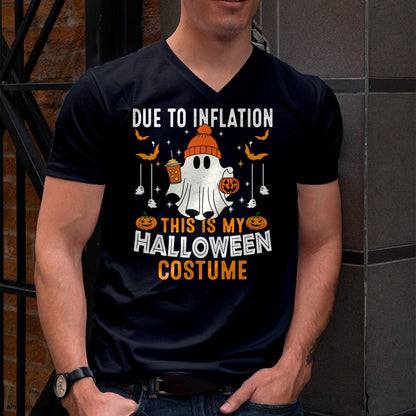 Hallowen Shirts for Family, Funny hallowen shirts, Hallowen Unisex T-Shirt/Hoodie/Sweatshirt HLT00 - Due To Inflation This Is My Halloween Costume Funny Pumpkins T-Shirt
