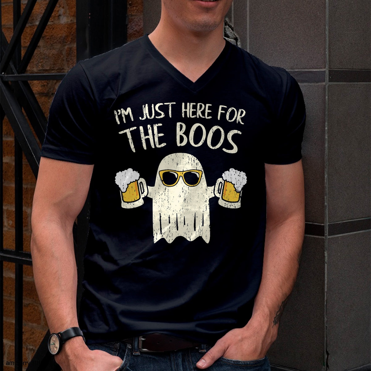 Hallowen Shirts for Family, Funny hallowen shirts, Hallowen Unisex T-Shirt/Hoodie/Sweatshirt HLT00 - Im Just Here for the Boos Funny Gift Halloween Ghost T-Shirt