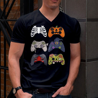 Hallowen Shirts for Family, Funny hallowen shirts, Hallowen Unisex T-Shirt/Hoodie/Sweatshirt HLT00 - Halloween Skeleton Zombie Gaming Controllers Mummy Boys Kids T-Shirt