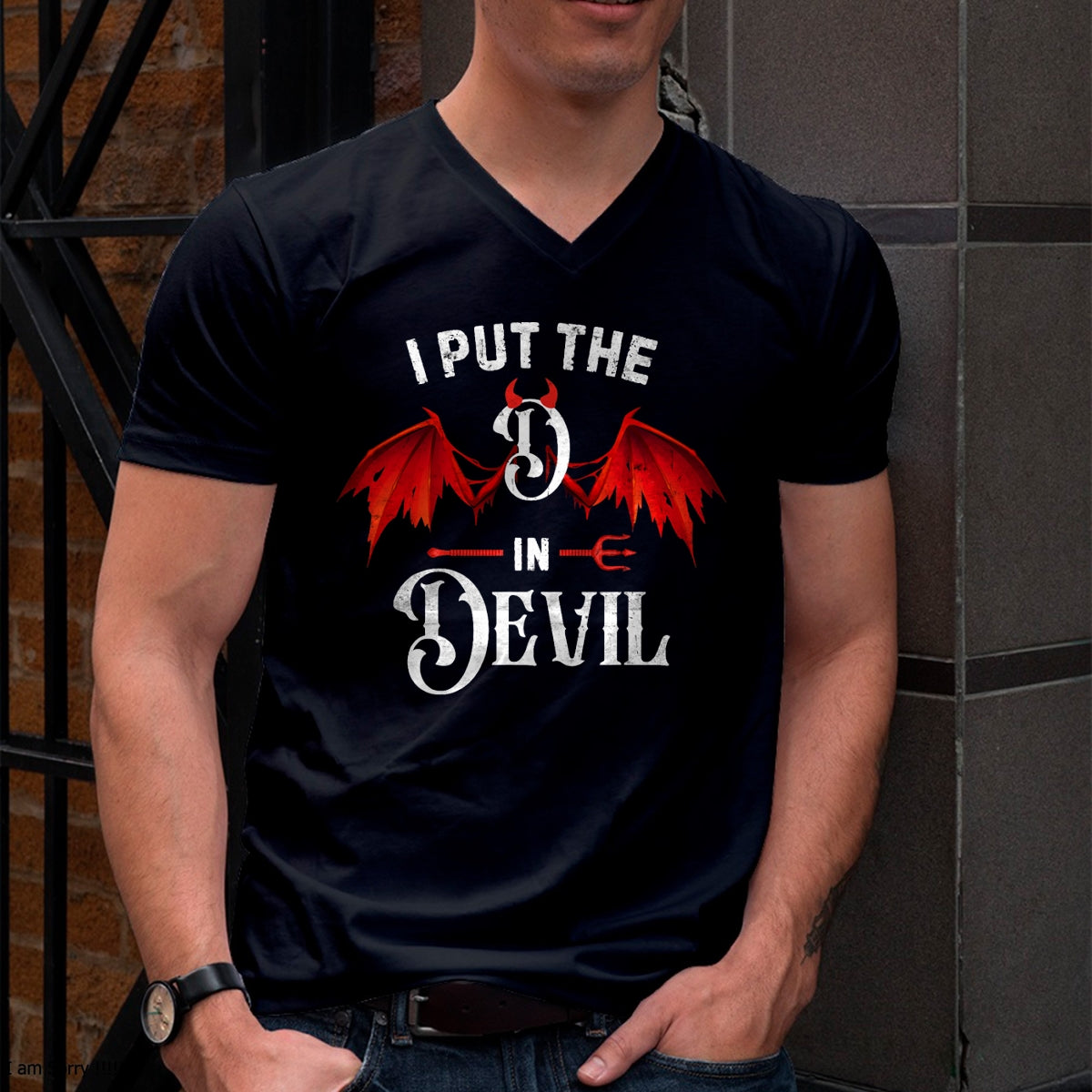 Hallowen Shirts for Family, Funny hallowen shirts, Hallowen Unisex T-Shirt/Hoodie/Sweatshirt HLT00 - I Put D in Devil Matching Couple Funny Halloween T-Shirt