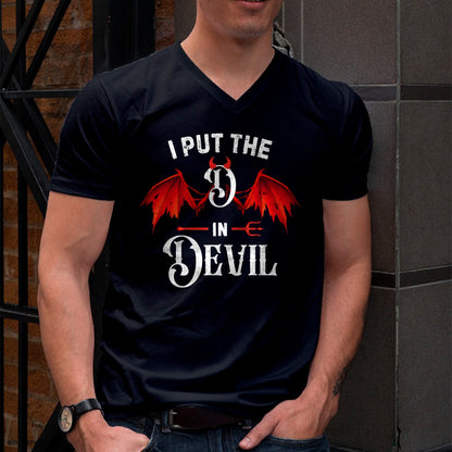 Hallowen Shirts for Family, Funny hallowen shirts, Hallowen Unisex T-Shirt/Hoodie/Sweatshirt HLT00 - I Put D in Devil Matching Couple Funny Halloween T-Shirt