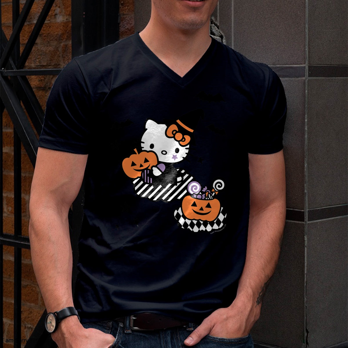 Hallowen Shirts for Family, Funny hallowen shirts, Hallowen Unisex T-Shirt/Hoodie/Sweatshirt HLT00 - Hello Kitty Trick or Treat Halloween Tee Shirt T-Shirt