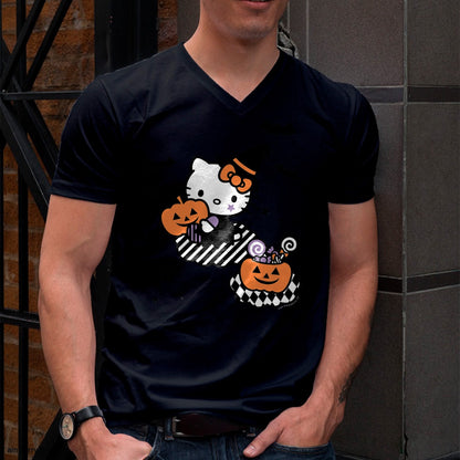 Hallowen Shirts for Family, Funny hallowen shirts, Hallowen Unisex T-Shirt/Hoodie/Sweatshirt HLT00 - Hello Kitty Trick or Treat Halloween Tee Shirt T-Shirt