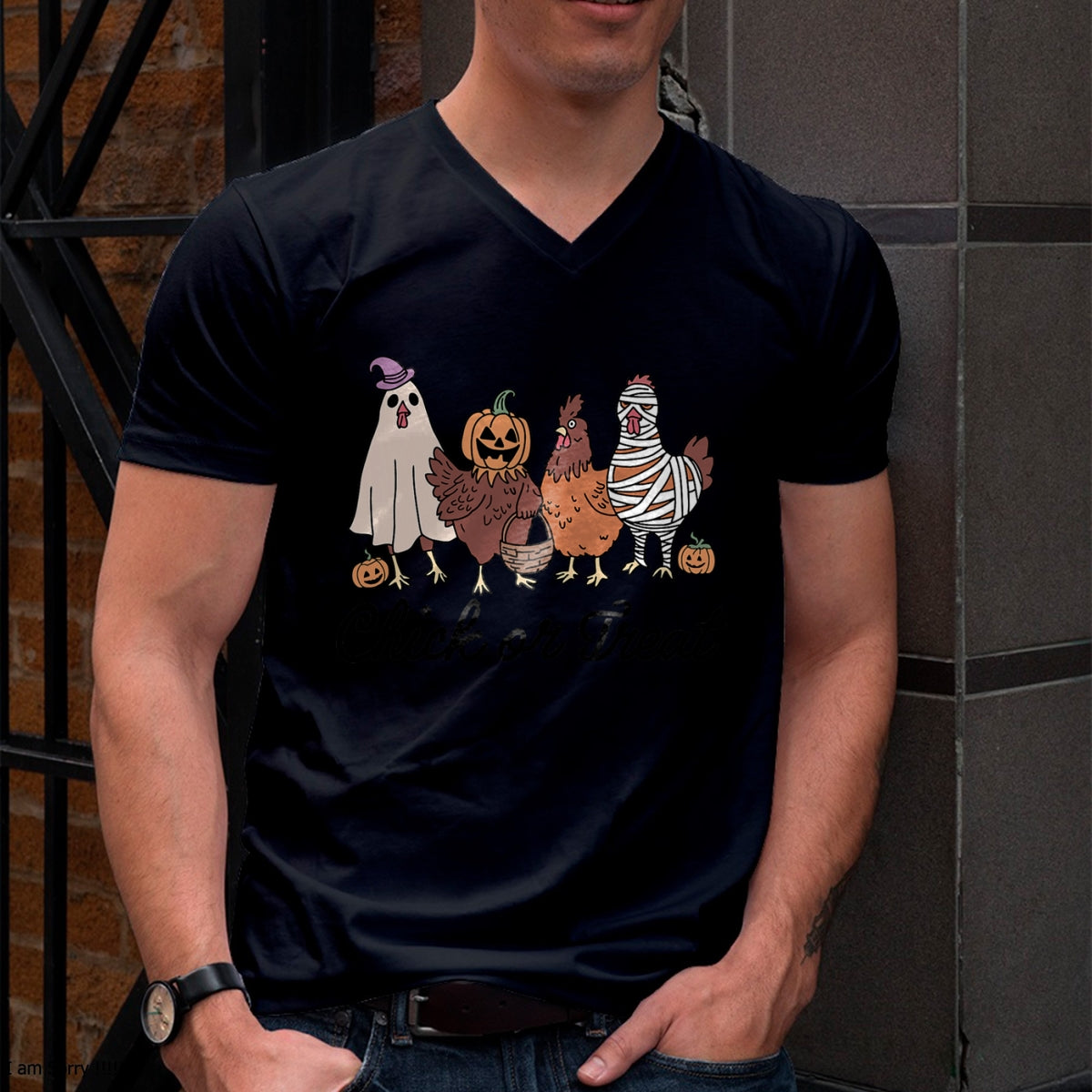 Hallowen Shirts for Family, Funny hallowen shirts, Hallowen Unisex T-Shirt/Hoodie/Sweatshirt HLT00 - Chick Or Treat Halloween Witch Spooky Chicken T-Shirt