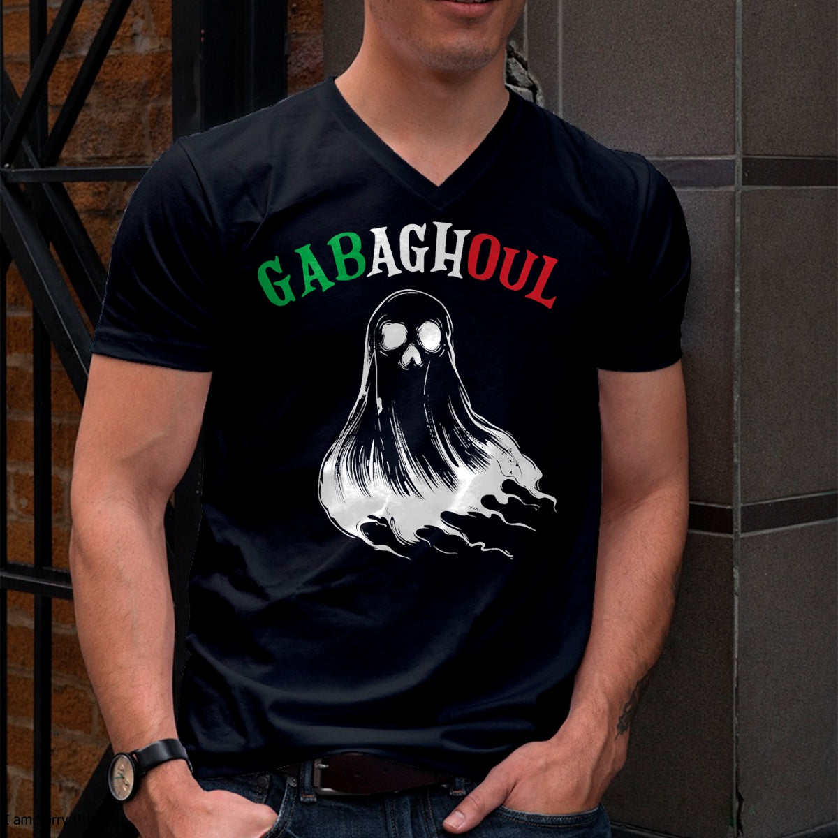 Hallowen Shirts for Family, Funny hallowen shirts, Hallowen Unisex T-Shirt/Hoodie/Sweatshirt HLT00 - Gabaghoul Funny Gabagool Italian Flag Halloween T-Shirt
