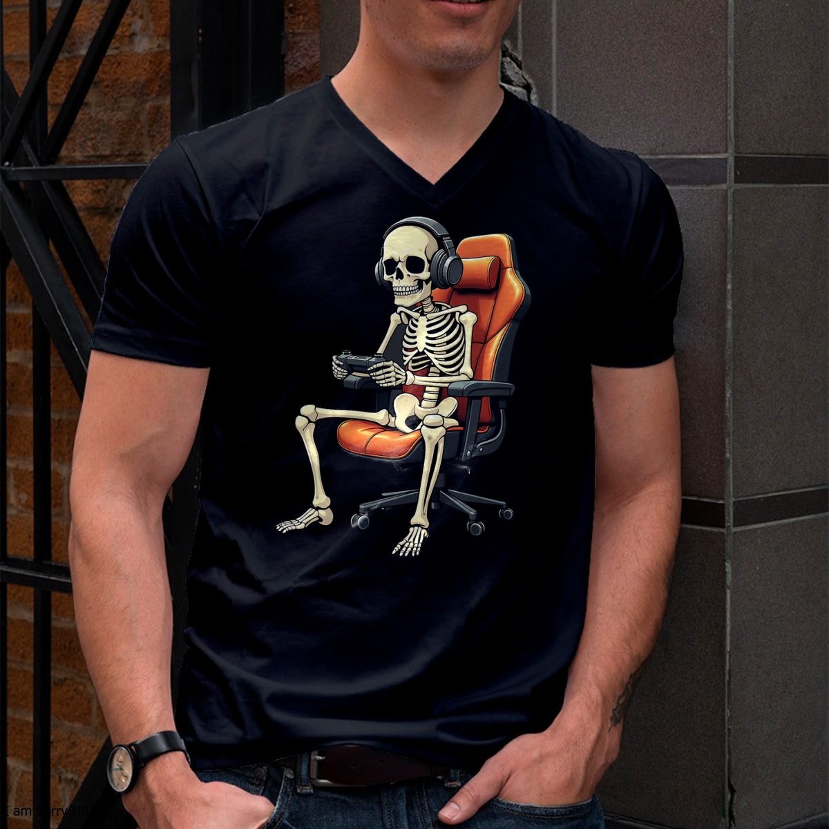 Hallowen Shirts for Family, Funny hallowen shirts, Hallowen Unisex T-Shirt/Hoodie/Sweatshirt HLT00 - Halloween Skeleton Gamer Video Gaming Boys Girls Men Women T-Shirt
