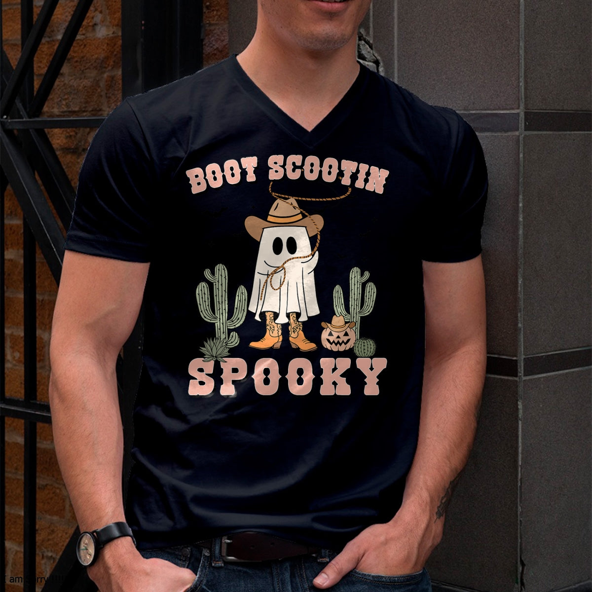 Hallowen Shirts for Family, Funny hallowen shirts, Hallowen Unisex T-Shirt/Hoodie/Sweatshirt HLT00 - Funny Boot Scootin Spooky Cowboy Ghost Men Toddler Halloween T-Shirt
