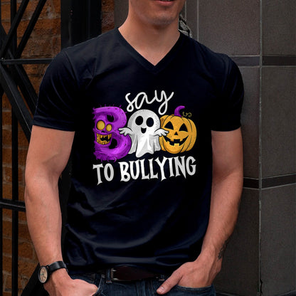 Hallowen Shirts for Family, Funny hallowen shirts, Hallowen Unisex T-Shirt/Hoodie/Sweatshirt HLT00 - Say Boo To Bullying Orange Anti Bullying Unity Day Halloween T-Shirt