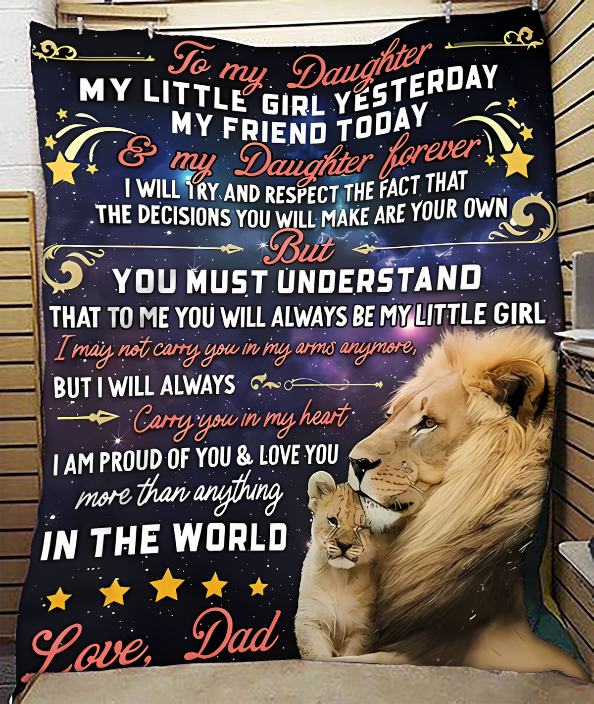 Special Gift For Your Daughter Blanket - From Dad05