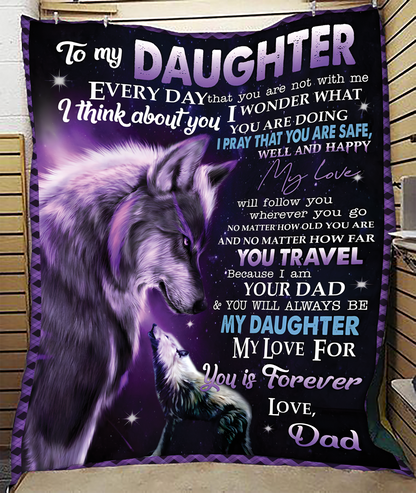 Special Gift For Your Daughter Blanket - From Dad (SKUB11-153)