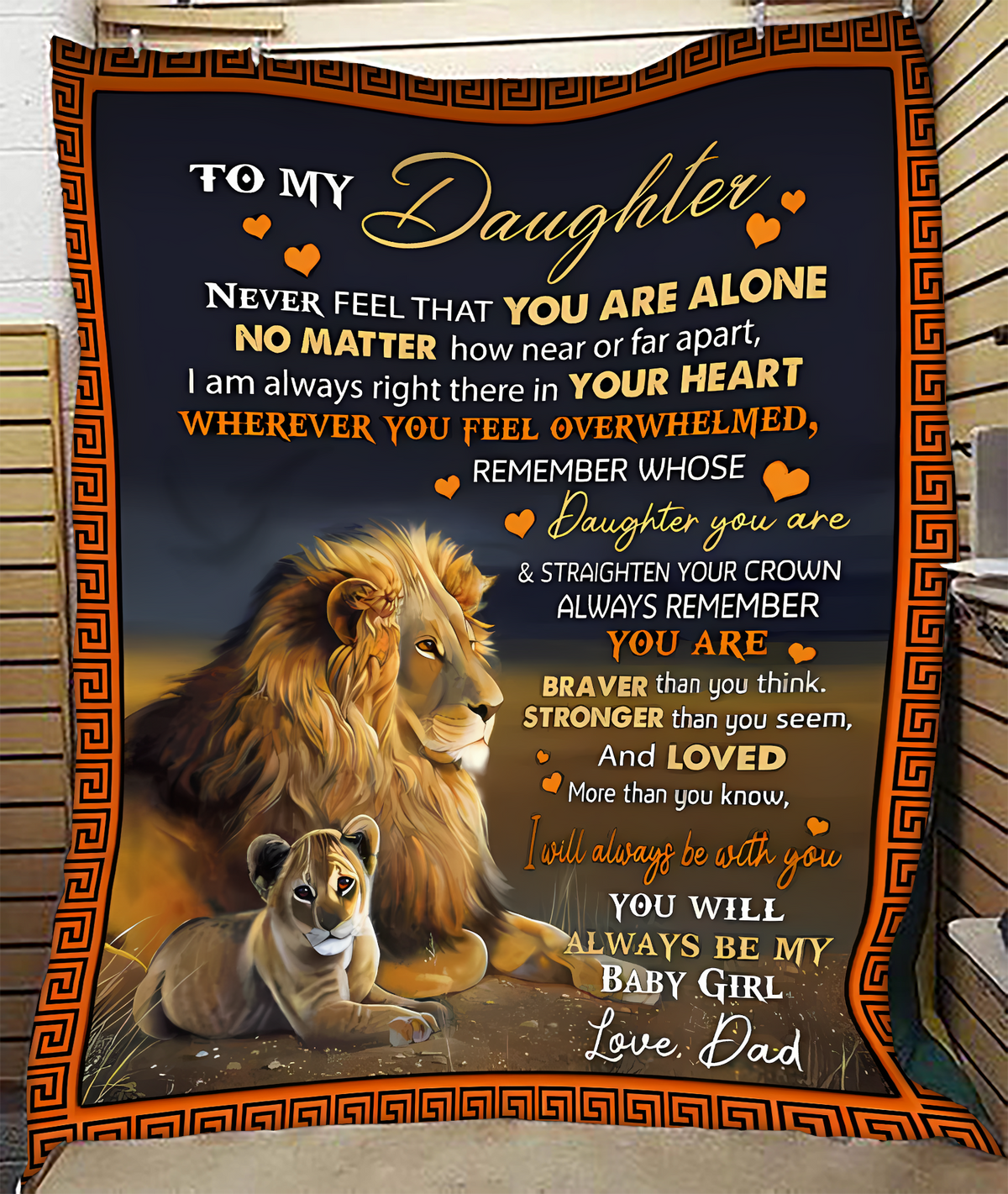 Special Gift For Your Daughter Blanket - From Dad01 (SKUB11-103)
