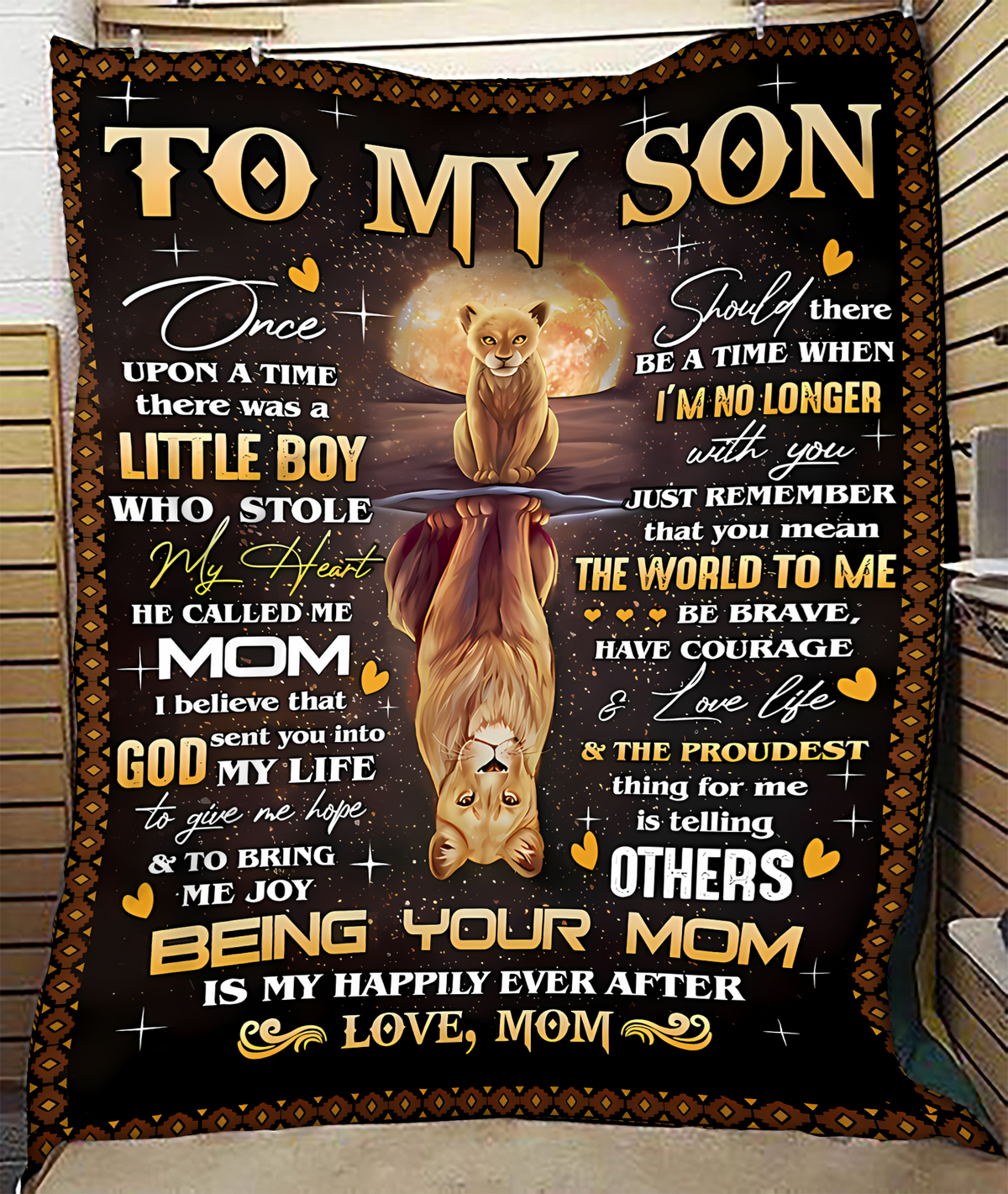 Special Gift For Your Son Blanket - From Mom02 (SKU2609-49)