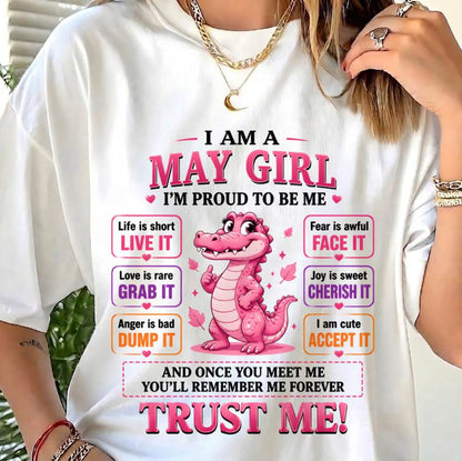 MAY GIRL CUTE ALLIGATOR TEE - FOR WOMEN - TLEE05 (SKU2607-236-05)