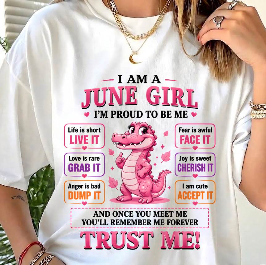JUNE GIRL CUTE ALLIGATOR TEE - FOR WOMEN - TLEE06 (SKU2607-236-06)