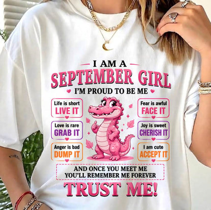 SEPTEMBER GIRL CUTE ALLIGATOR TEE - FOR WOMEN - TLEE09 (SKU2607-236-09)