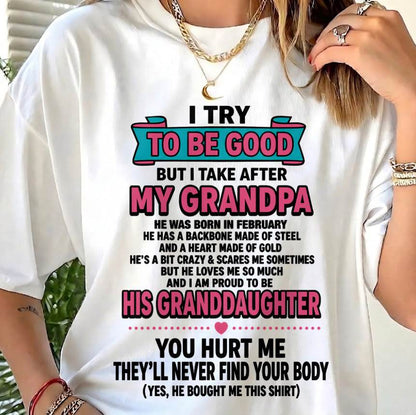 FEBRUARY - I TRY TO BE GOOD BUT I TAKE AFTER MY GRANDPA - FROM GRANDPA - TLEE02 (SKU2606-212-02)