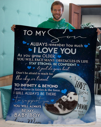 Special Gift For Your Son Blanket - From Mom (SKU26B-0171)