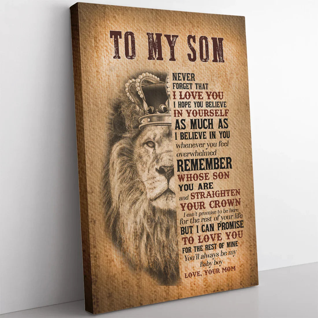 To My Son From Mom Canvas (SKUC07-12)