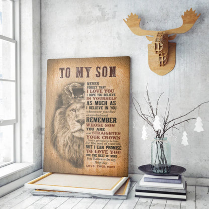 To My Son From Mom Canvas (SKUC07-12)