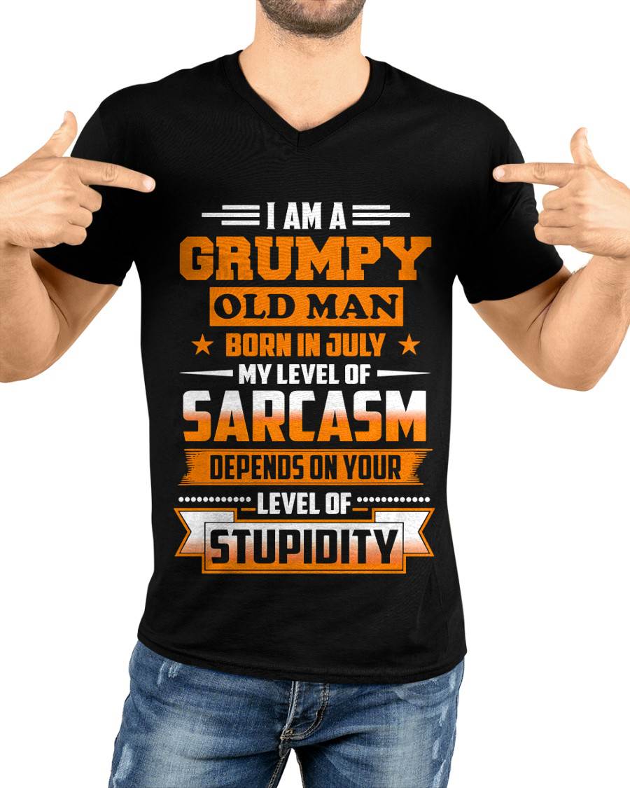 JULY GRUMPY OLD MAN SHIRT - FOR MAN - TLEE07 (SKU2605-128-07)